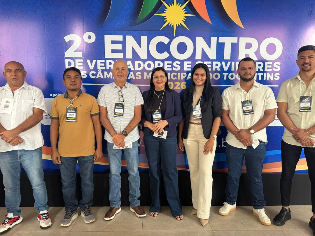 Vereadores e servidoras de Aguiarnópolis participam do 2º Encontro de Vereadores e Servidores do Tocantins